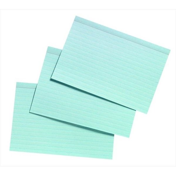 School Smart School Smart 088720 4 x 6 In. Heavyweight Ruled Index Card; Blue; Pack - 100 88720